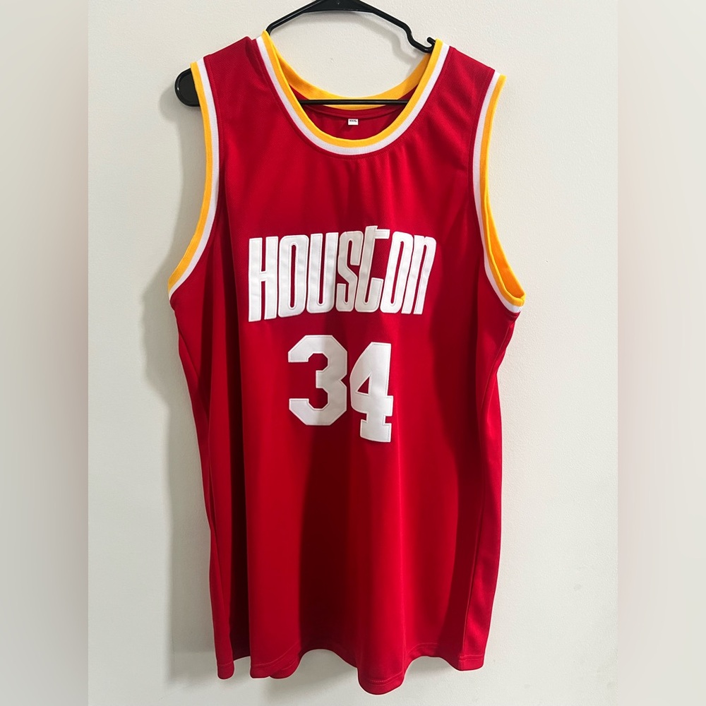 Red Houston Basketball Jersey